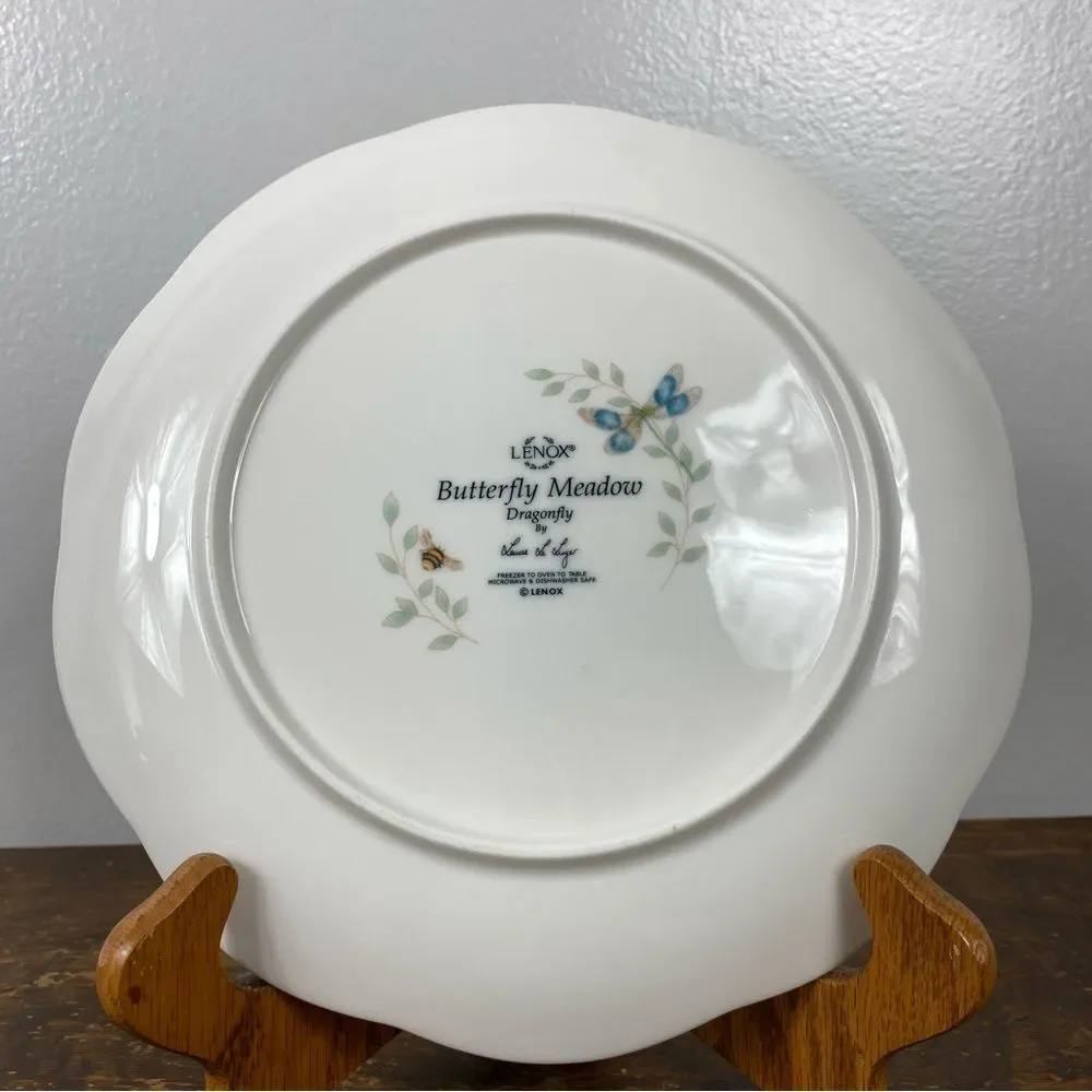 Lenox Butterfly Meadow Dragonfly Accent Plate 9 inches round